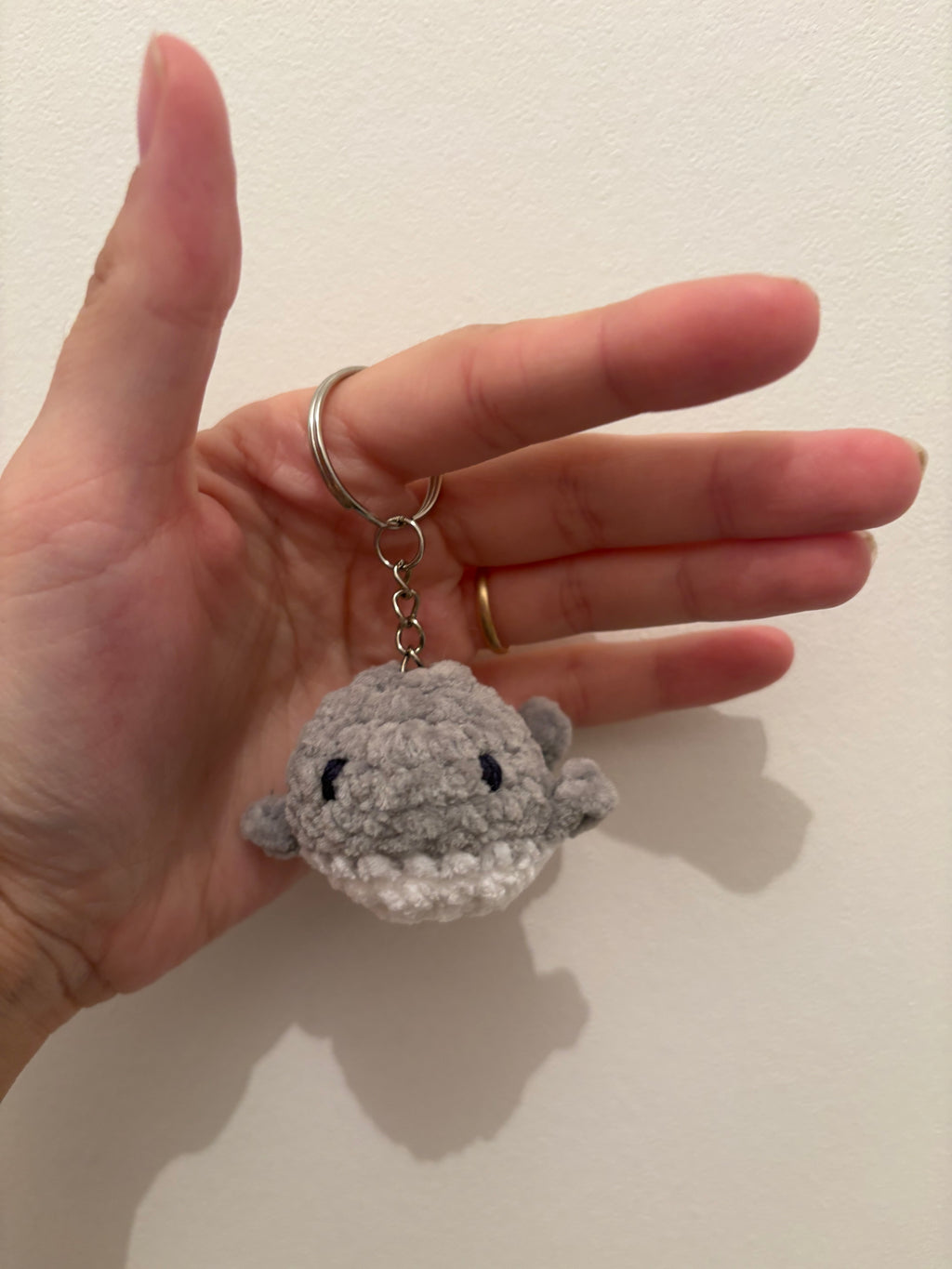 Porte clé baleine au crochet