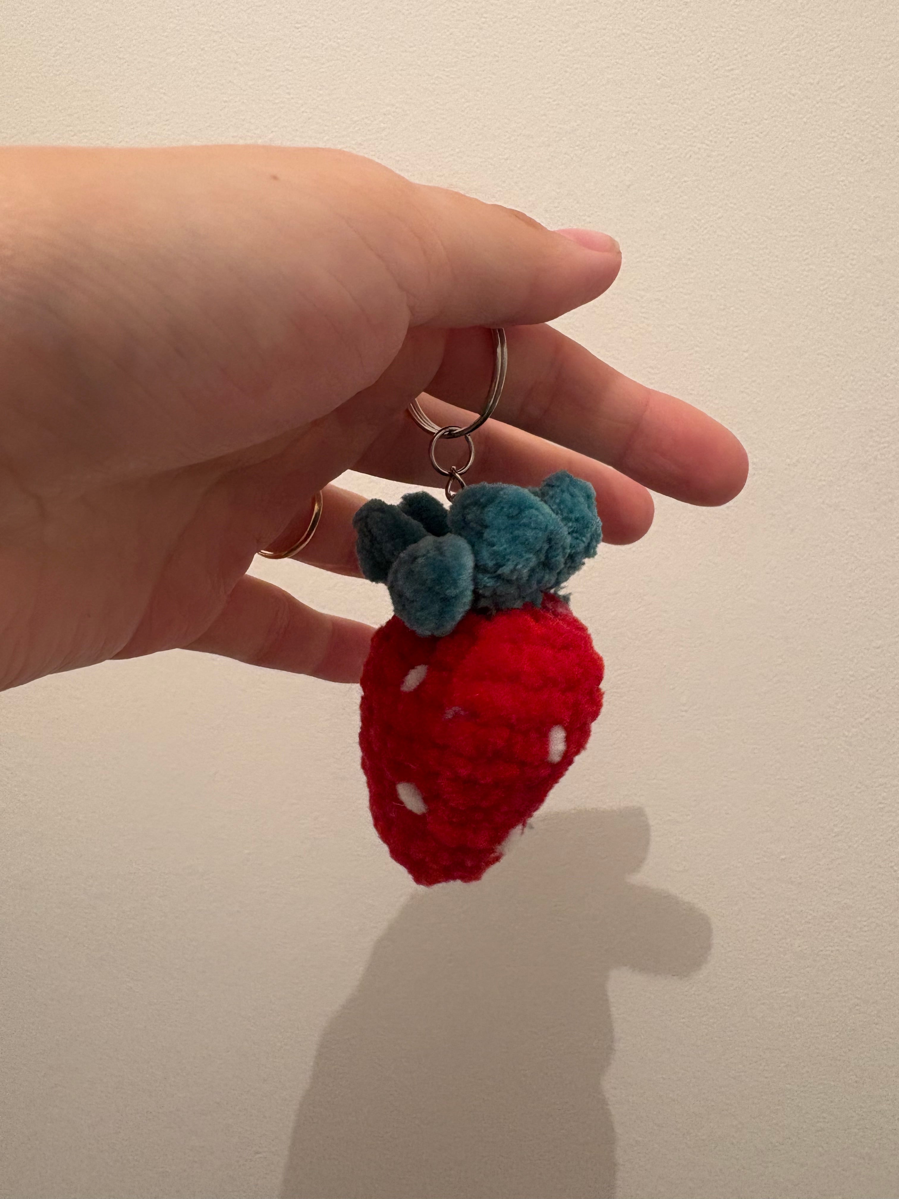 Porte clé fraise