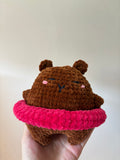 Capy splash - capybara et ca bouée rose au crochet